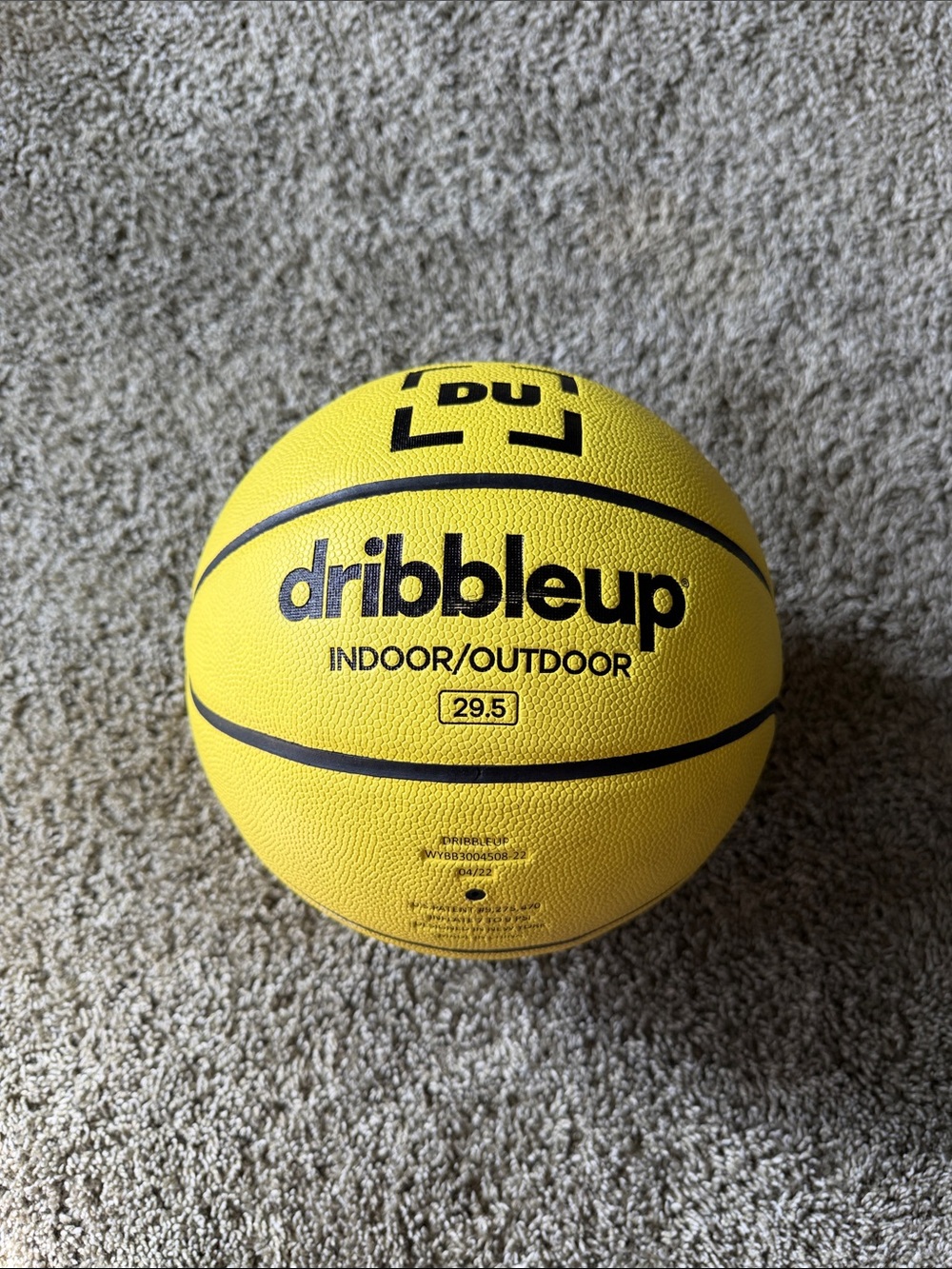 dribbleup Indoor/Outdoor Basketball - Bright Yellow